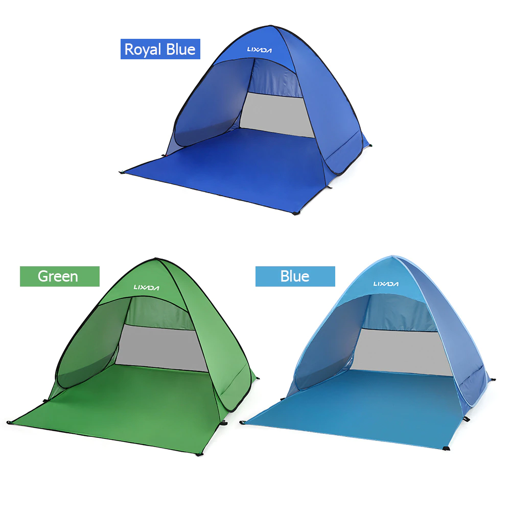Cheap Goat Tents Lixada Automatic Instant Pop Up Beach Tent Lightweight Outdoor UV Protection Camping Fishing Tent Cabana Sun Shelter   